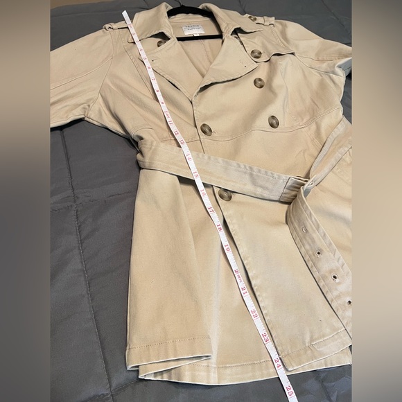 Torrid jacket size 2 women’s plus 1X 2X lightweight tan/khaki rain coat like new - Picture 9 of 11